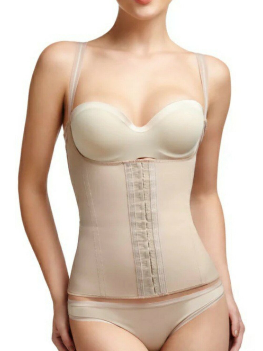 SQM Squeem Magical Lingerie Open Bust Vest High Compression Girdle Size XL